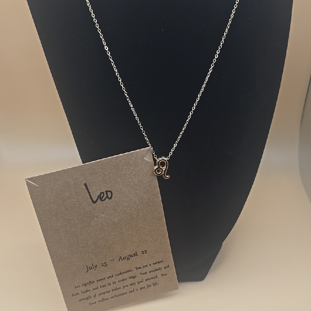 Leo Zodiac Necklace | Gold Chain | Astrology Jewelry | Gift Ready